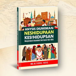 A book cover design for 'Analisis Dinamika Kehidupan Sosial Masyarakat Islam di Uni Soviet (1922-1991)' by Mgs