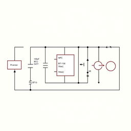Create a detailed circuit diagram for an Automatic On/Off Washroom Light System