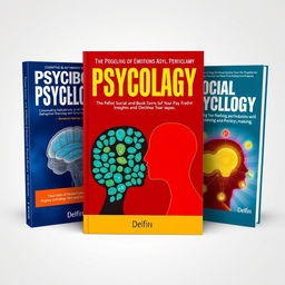 Three captivating books about psychology written by Delfin, exploring various aspects of the human mind