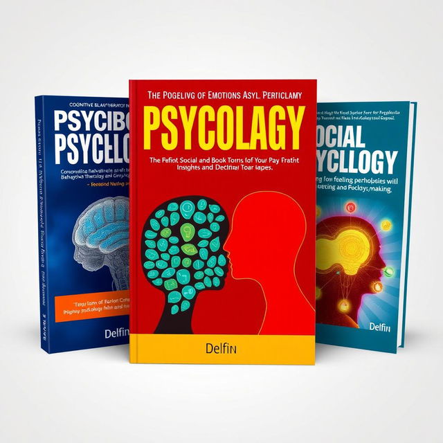 Three captivating books about psychology written by Delfin, exploring various aspects of the human mind