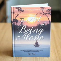 An intriguing book about psychology titled 'The Art of Being Alone' by Delfin