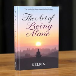 An intriguing book about psychology titled 'The Art of Being Alone' by Delfin