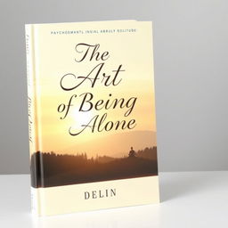 An intriguing book about psychology titled 'The Art of Being Alone' by Delfin