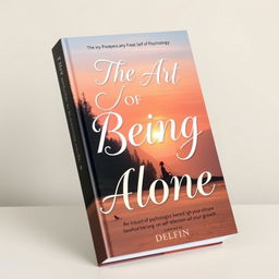 An intriguing book about psychology titled 'The Art of Being Alone' by Delfin
