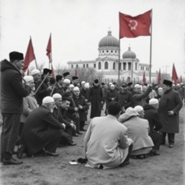 Analisis mendalam mengenai dinamika kehidupan sosial masyarakat Islam di Uni Soviet antara tahun 1922 hingga 1991, mengeksplorasi pengaruh kebijakan pemerintah, interaksi antara berbagai etnis Muslim, konflik sosial dan budaya, serta pengaruh ideologi terhadap tradisi keagamaan