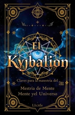 An intriguing book cover for "El Kybalion: Claves para la Maestría de la Mente y el Universo"