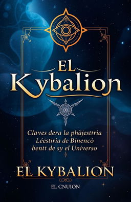 An intriguing book cover for "El Kybalion: Claves para la Maestría de la Mente y el Universo"