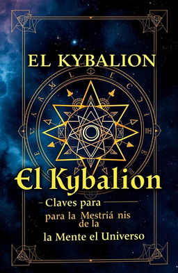 An intriguing book cover for "El Kybalion: Claves para la Maestría de la Mente y el Universo"