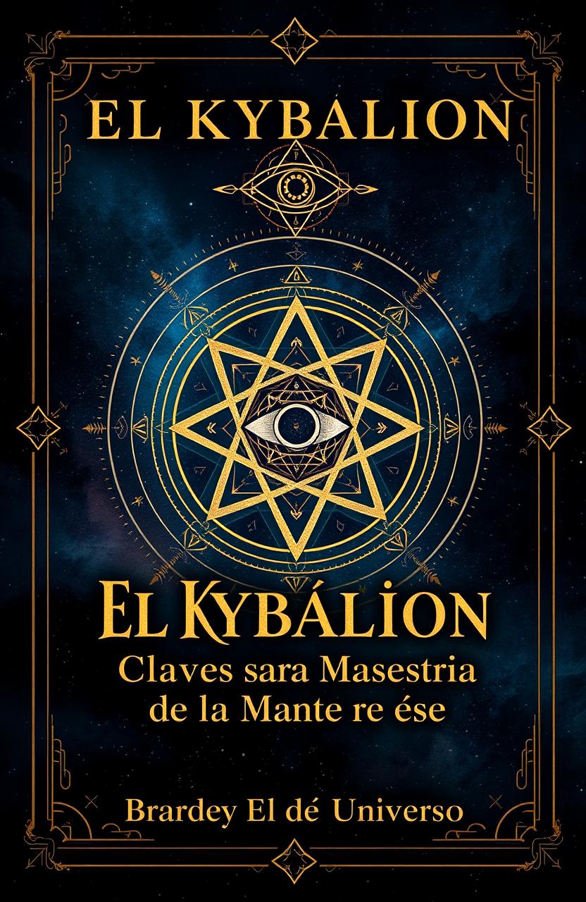 An intriguing book cover for "El Kybalion: Claves para la Maestría de la Mente y el Universo"