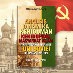 Cover design for the book titled 'Analisis Dinamika Kehidupan Sosial Masyarakat Islam di Uni Soviet (1922-1991)' by Mgs