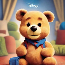 An enchanting, high-quality Disney Pixar movie poster featuring Ted the Teddy Bear