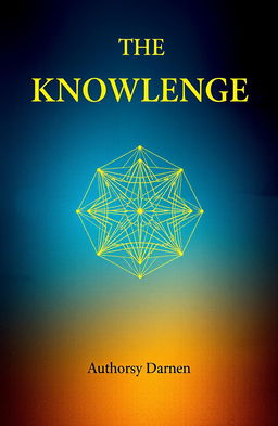 A visually striking book cover design for an academic book, featuring an abstract representation of knowledge and learning