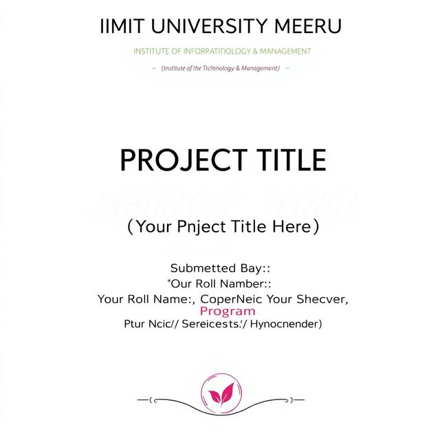 A visually appealing poster layout showcasing the following text in an elegant and modern font