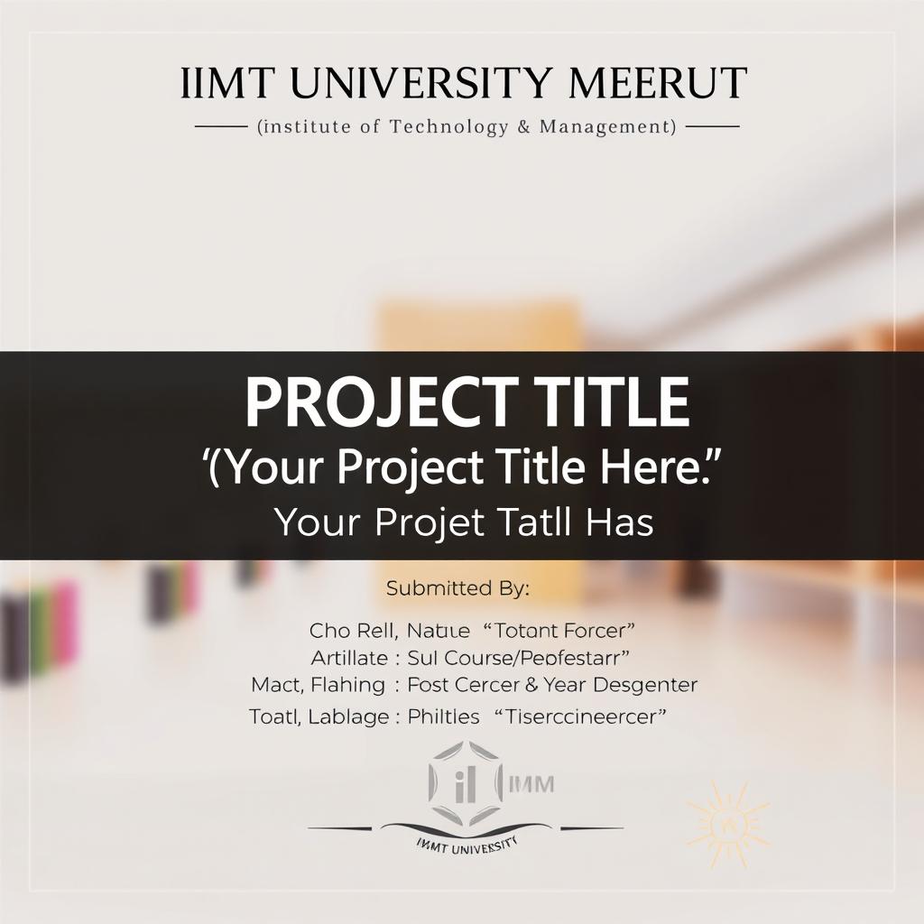 A visually appealing poster layout showcasing the following text in an elegant and modern font
