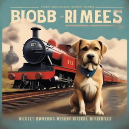 A high-quality movie poster featuring Bob, the Railway Dog, as the main subject