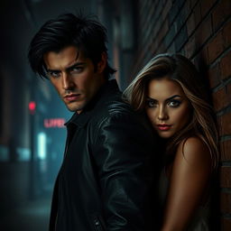 A dark and mysterious romance scene inspired by the book 'Bulletproof Desire'