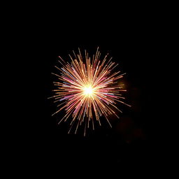 An awe-inspiring image featuring a single firework explosion that vividly represents the concept of exponential growth