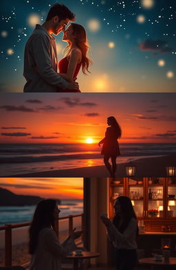 A romantic love story depicted through a series of beautiful, intimate scenes