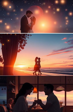 A romantic love story depicted through a series of beautiful, intimate scenes