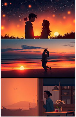 A romantic love story depicted through a series of beautiful, intimate scenes
