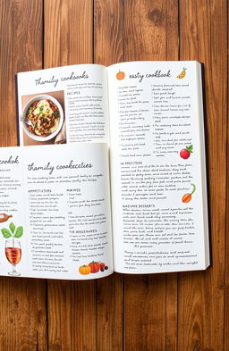 A beautifully designed family cookbook covering a variety of cherished recipes