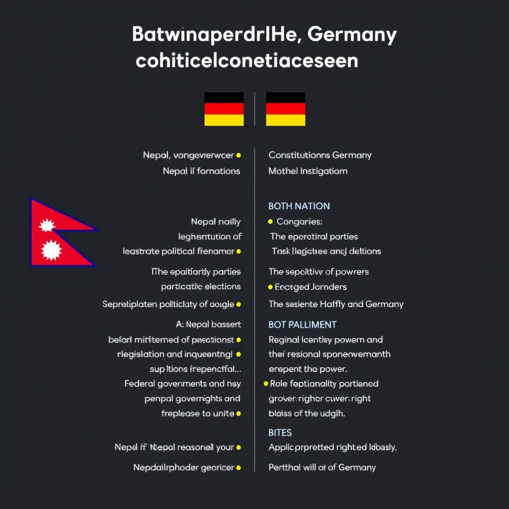 This report outlines the similarities between Nepal and Germany, focusing on key aspects of their political systems and governance