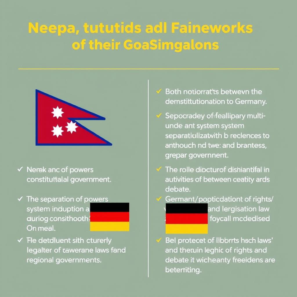 The report explores the similarities between Nepal and Germany, focusing on their political frameworks and governance systems