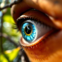 A close-up view of a Shiva Eye, showcasing its unique spiral shape and iridescent colors