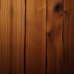 A close-up view of a rustic wooden wall featuring rich textures, with visible wood grains and knots