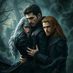 Deep within a mystical world, a thrilling narrative of dark love and carnal desire emerges between a fierce silver-haired female sorcerer and a brooding male sorcerer
