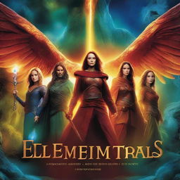 A high-resolution, digital art movie poster named 'The Elementals'