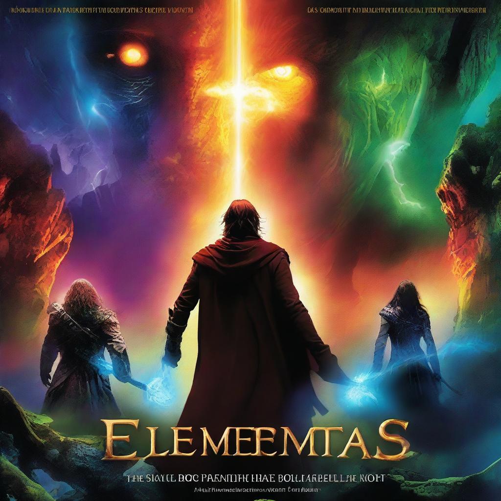 A high-resolution, digital art movie poster named 'The Elementals'