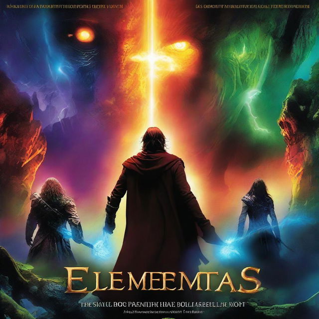 A high-resolution, digital art movie poster named 'The Elementals'