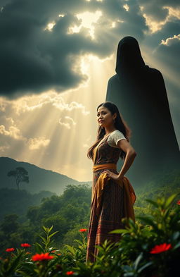 A visually captivating representation of the theme of 'Noli Me Tangere', focusing on the struggles against social injustice and colonial oppression