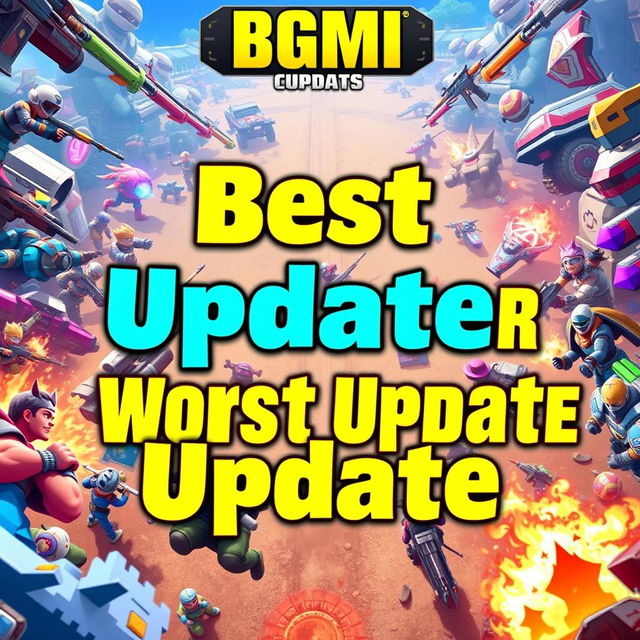 A vibrant and eye-catching YouTube thumbnail featuring the background of the BGMI 3