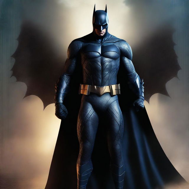 A high-quality digital art piece showcasing Batman as a fantasy character