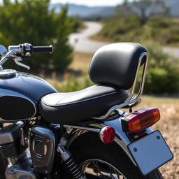 A vintage Jawa 42 Bobber motorcycle with its iconic design, featuring a GT 650 back seat installed