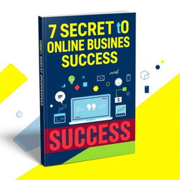 A modern and motivational eBook cover for the title '7 Secrets to Online Business Success'
