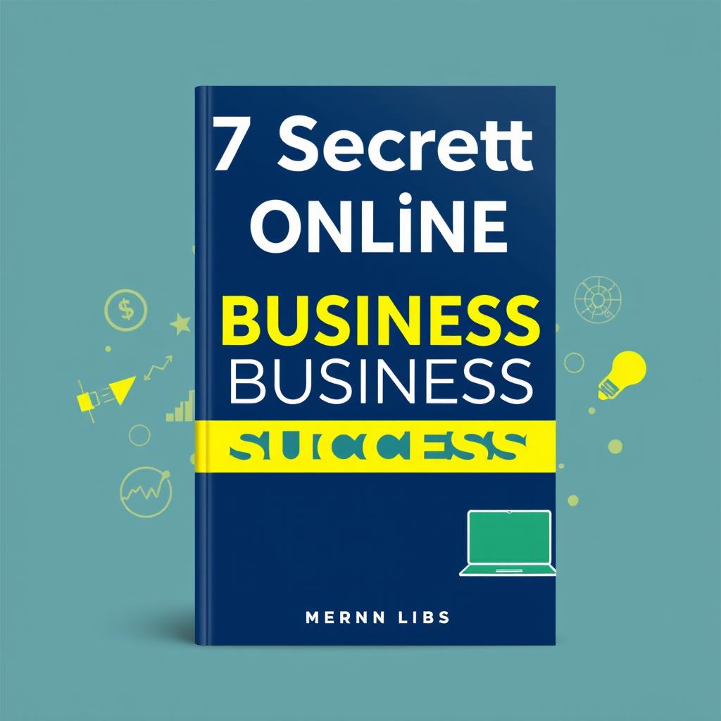 A modern and motivational eBook cover for the title '7 Secrets to Online Business Success'