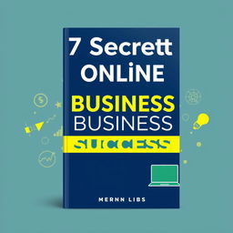 A modern and motivational eBook cover for the title '7 Secrets to Online Business Success'