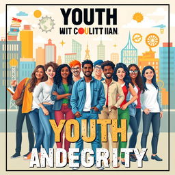 A visually impactful national poster themed around youth with morals and integrity