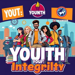 A visually impactful national poster themed around youth with morals and integrity