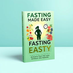 The book cover design for 'Fasting Made Easy: Achieve Fast Fat Loss Without the Hassle' features a clean and inviting layout that captures the essence of simplicity and wellness