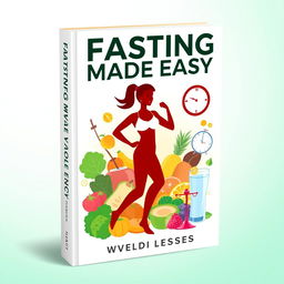 The book cover design for 'Fasting Made Easy: Achieve Fast Fat Loss Without the Hassle' showcases a modern and inviting look that highlights the ease of fasting for weight loss