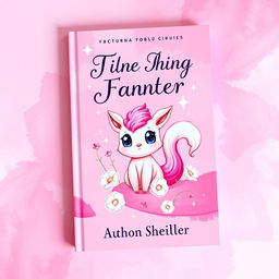 A vibrant and eye-catching book cover design with a predominantly pink theme