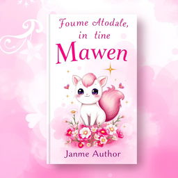 A vibrant and eye-catching book cover design with a predominantly pink theme