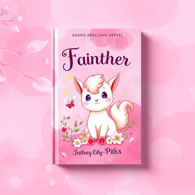 A vibrant and eye-catching book cover design with a predominantly pink theme