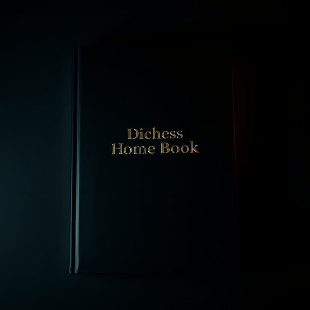 A sleek and modern book cover design featuring a predominantly black background that conveys a sense of mystery and sophistication