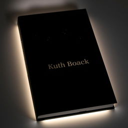 A sleek and modern book cover design featuring a predominantly black background that conveys a sense of mystery and sophistication