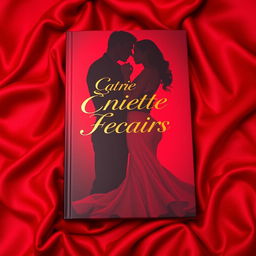 An erotic book cover featuring a striking deep red background